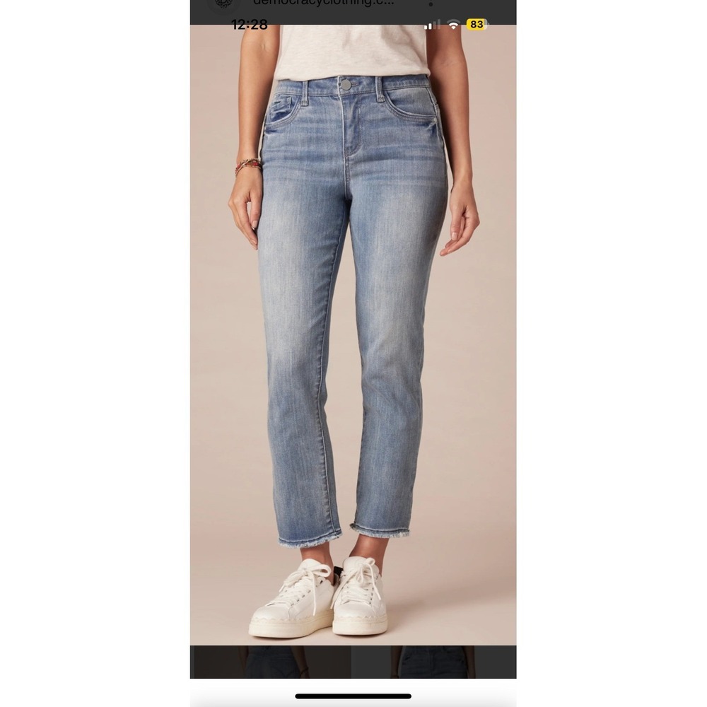 NWT Democracy‎ Women's Size 16 High Rise Slim Straight Ab Technology Jeans new - Picture 14 of 14